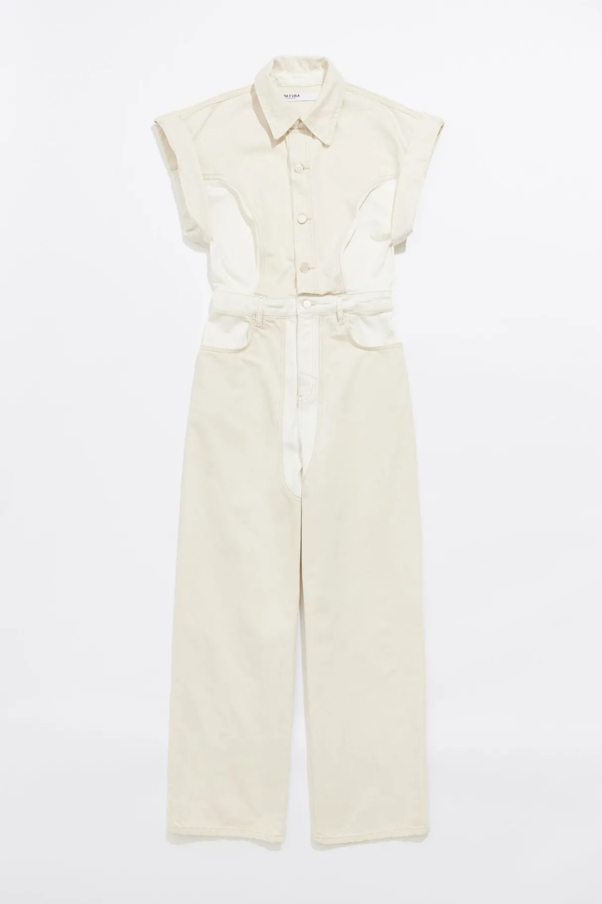 Mujer BIMBA Y LOLA Vestidos Y Monos<Mono Denim Cargo Bicolor