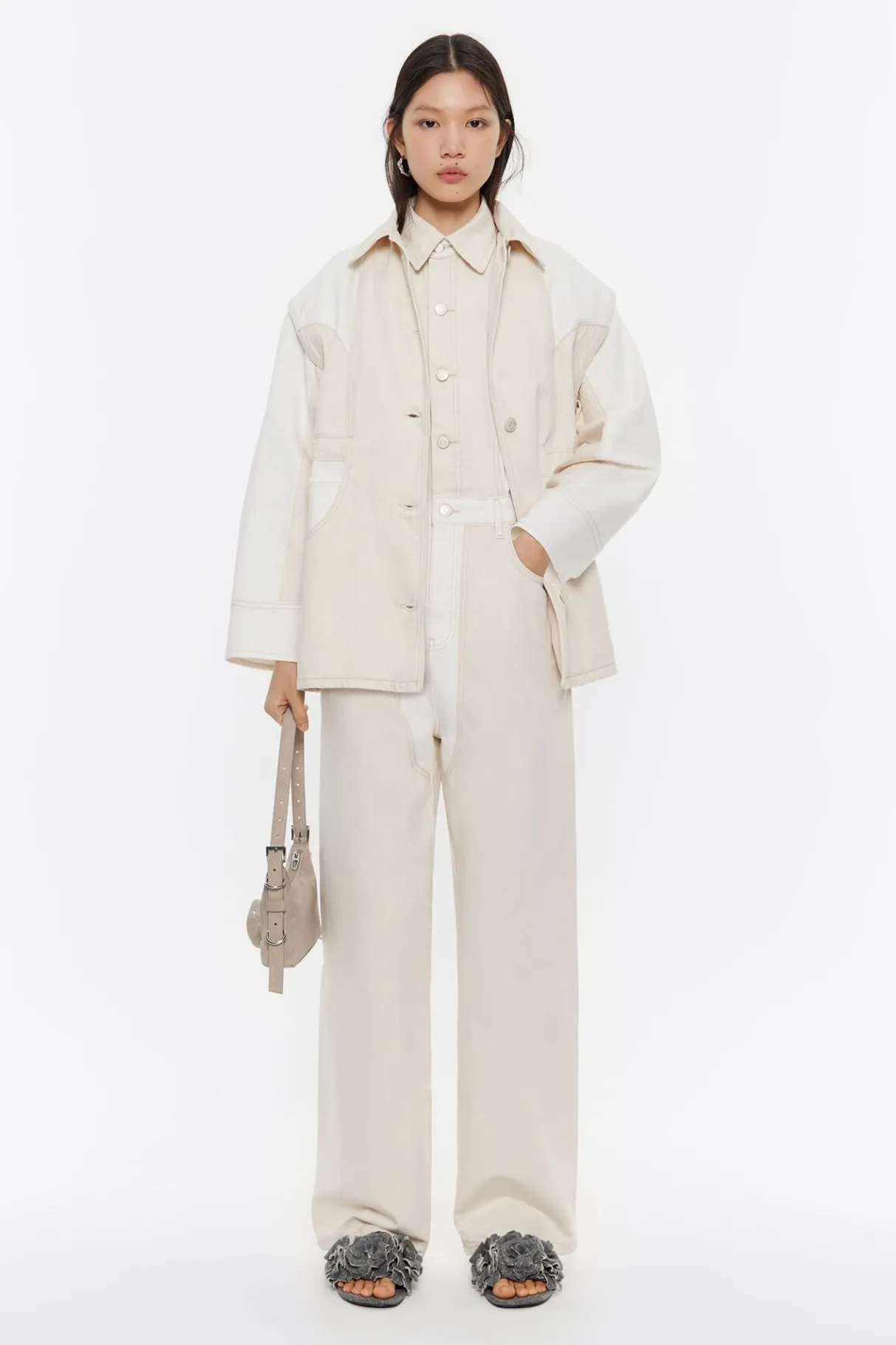 Mujer BIMBA Y LOLA Vestidos Y Monos<Mono Denim Cargo Bicolor