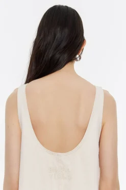 Mujer BIMBA Y LOLA Denim<Mono Denim Largo Crudo