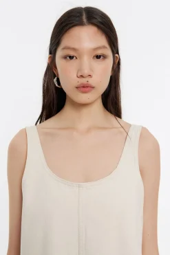 Mujer BIMBA Y LOLA Denim<Mono Denim Largo Crudo