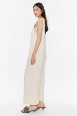 Mujer BIMBA Y LOLA Vestidos Y Monos<Mono Denim Largo Crudo