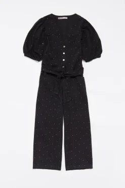 Mujer BIMBA Y LOLA Denim<Mono Denim Piedras Negro