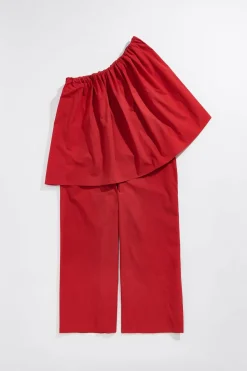 Mujer BIMBA Y LOLA Vestidos Y Monos<Mono Maxivolante Rojo