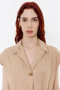 Mujer BIMBA Y LOLA Vestidos Y Monos<Mono Oversize Beige