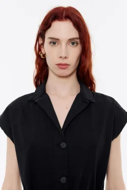 Mujer BIMBA Y LOLA Denim<Mono Oversize Denim Negro