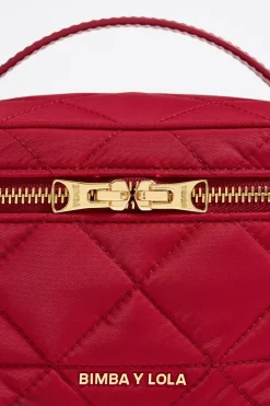 Mujer BIMBA Y LOLA Nylon<Neceser Maquillaje Mediano Nylon Rojo Oscuro