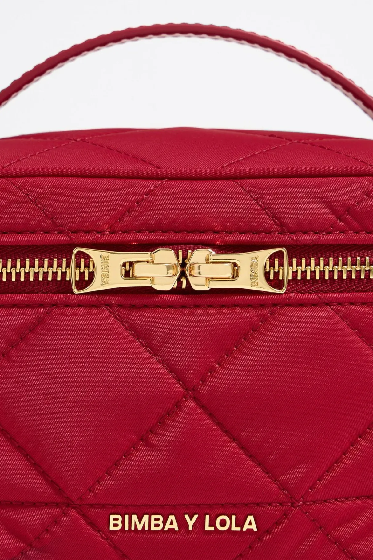 Mujer BIMBA Y LOLA Nylon<Neceser Maquillaje Mediano Nylon Rojo Oscuro