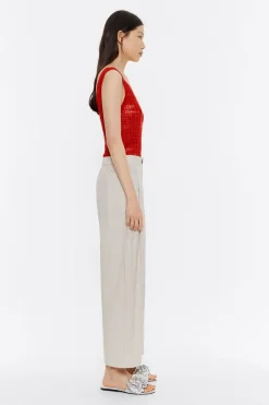 Mujer BIMBA Y LOLA Pantalones<Pantalon Campana Algodon Piedra