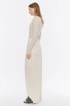 Mujer BIMBA Y LOLA Total Look<Pantalon Denim Pinzas Crudo