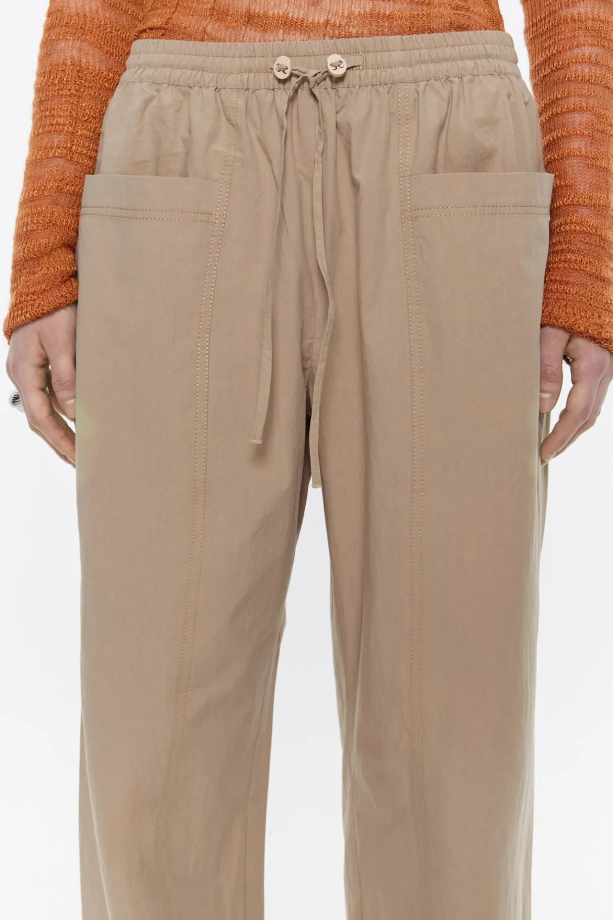 Mujer BIMBA Y LOLA Pantalones<Pantalon Jogger Algodon Camel
