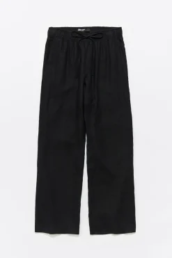 Mujer BIMBA Y LOLA Total Look<Pantalon Jogger Lino Negro Lavado