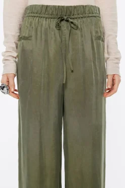 Mujer BIMBA Y LOLA Pantalones<Pantalon Jogger Tobillero Caqui Lavado