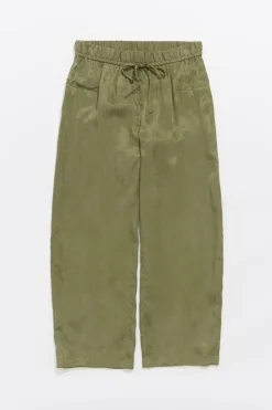 Mujer BIMBA Y LOLA Pantalones<Pantalon Jogger Tobillero Caqui Lavado