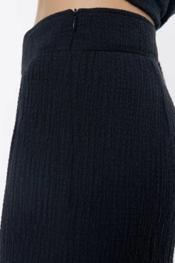 Mujer BIMBA Y LOLA Total Look<Pantalon Recto Desflecado Antracita