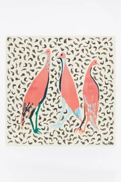 Mujer BIMBA Y LOLA Pañuelos<Panuelo Acuarela Patos Y Peces Blanco