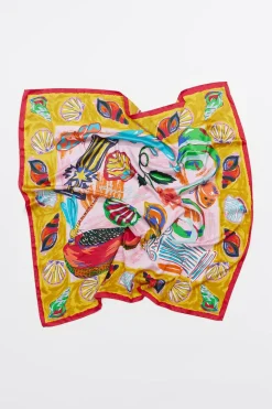 Mujer BIMBA Y LOLA Pañuelos<Panuelo Bodegon Marco Caracolas Rosa