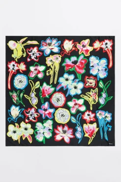 Mujer BIMBA Y LOLA Pañuelos<Panuelo Flores Negro