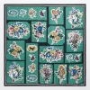 Mujer BIMBA Y LOLA Pañuelos<Panuelo Flores Y Geometria Verde