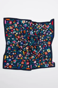 Mujer BIMBA Y LOLA Pañuelos<Panuelo Flores Y Jarrones Naif Azul