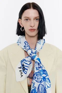 Mujer BIMBA Y LOLA Pañuelos<Panuelo Fondo Del Mar Azul