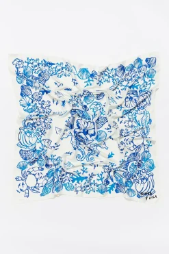 Mujer BIMBA Y LOLA Pañuelos<Panuelo Fondo Del Mar Azul