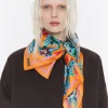 Mujer BIMBA Y LOLA Pañuelos<Panuelo Jardin Naranja