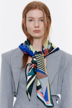 Mujer BIMBA Y LOLA Pañuelos<Panuelo Logo Geometrico 3D Multicolor