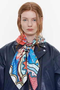 Mujer BIMBA Y LOLA Pañuelos<Panuelo Paisley Y Patchwork Estampados Multicolor