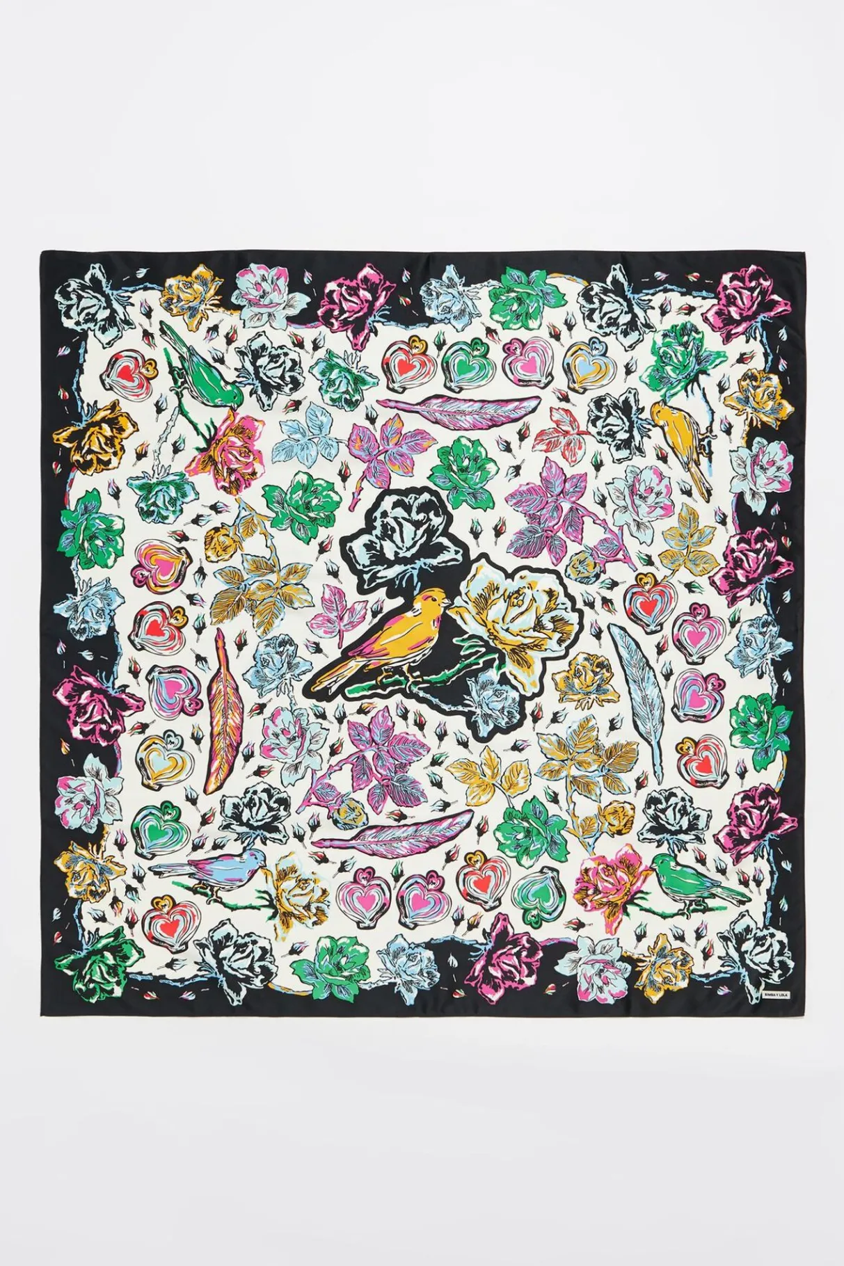 Mujer BIMBA Y LOLA Pañuelos<Panuelo Pajaros Blanco