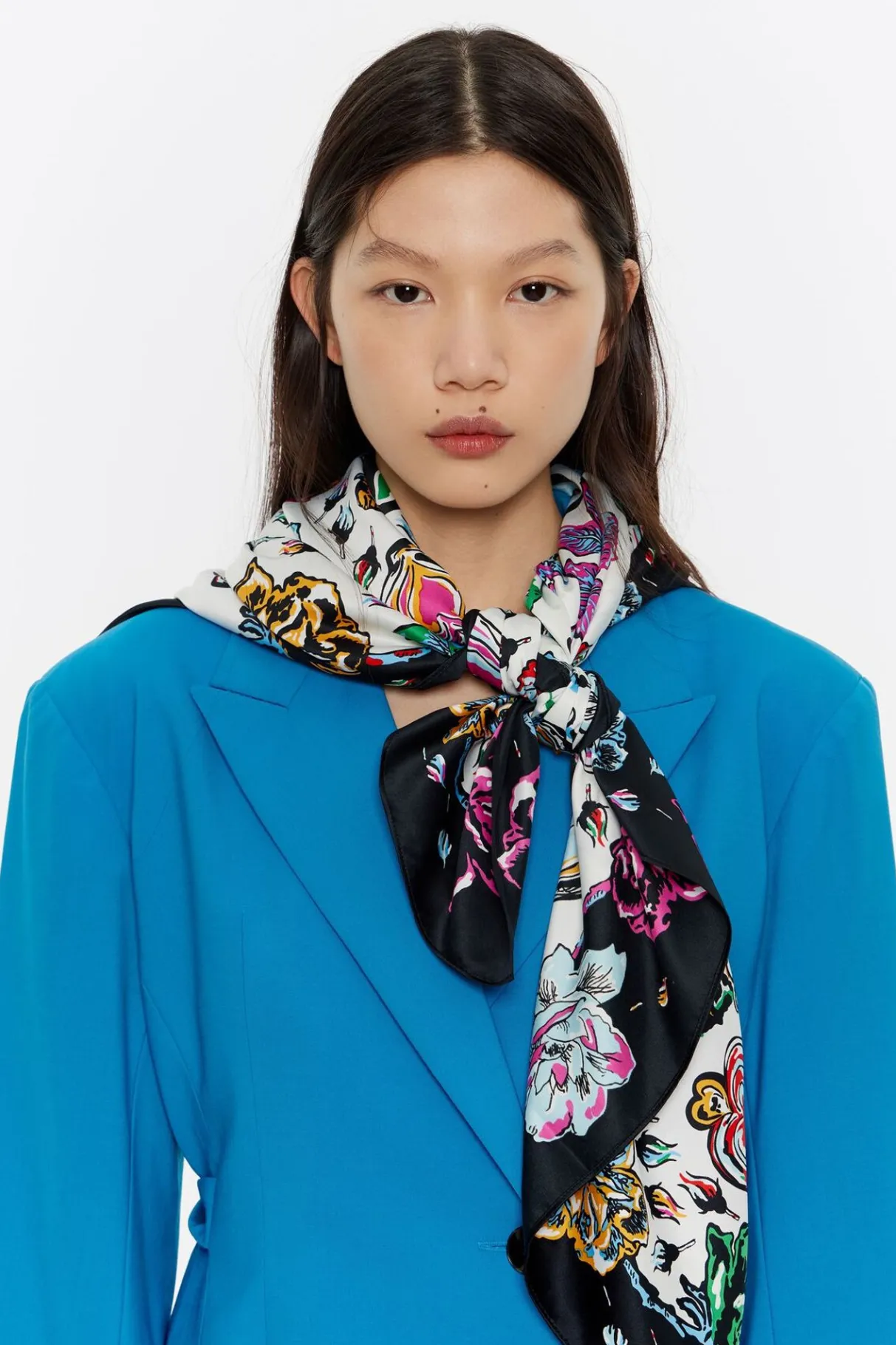 Mujer BIMBA Y LOLA Pañuelos<Panuelo Pajaros Blanco