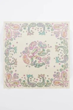 Mujer BIMBA Y LOLA Pañuelos<Panuelo Pasley Acuarela Marfil