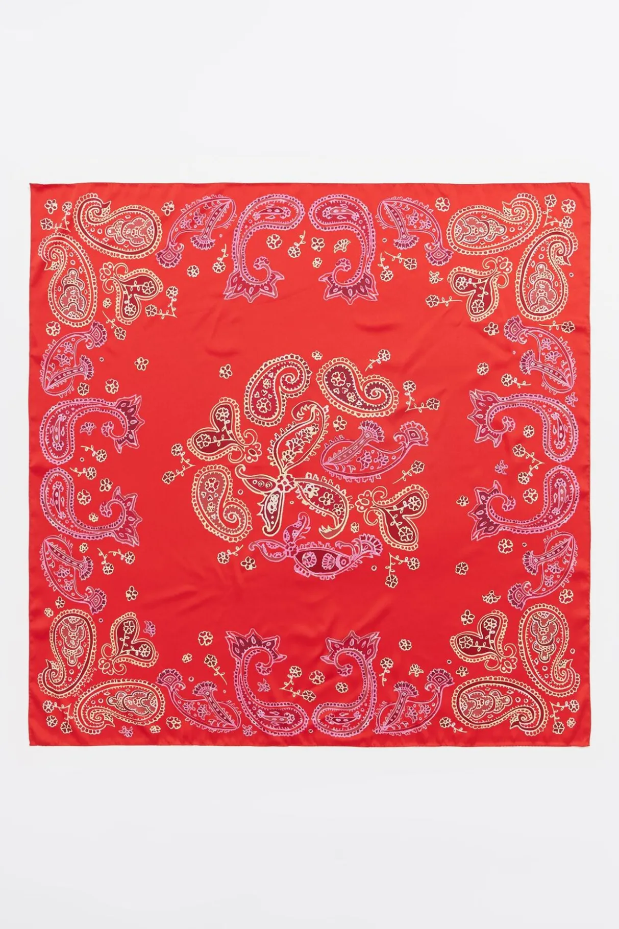 Mujer BIMBA Y LOLA Pañuelos<Panuelo Pasley Acuarela Rojo