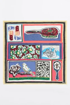 Mujer BIMBA Y LOLA Pañuelos<Panuelo Peines Vintage Frambuesa