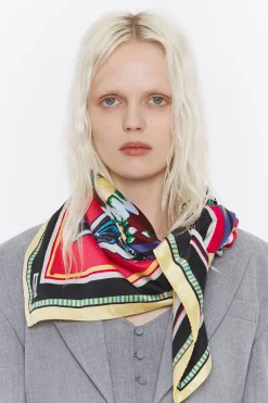 Mujer BIMBA Y LOLA Pañuelos<Panuelo Peines Vintage Frambuesa