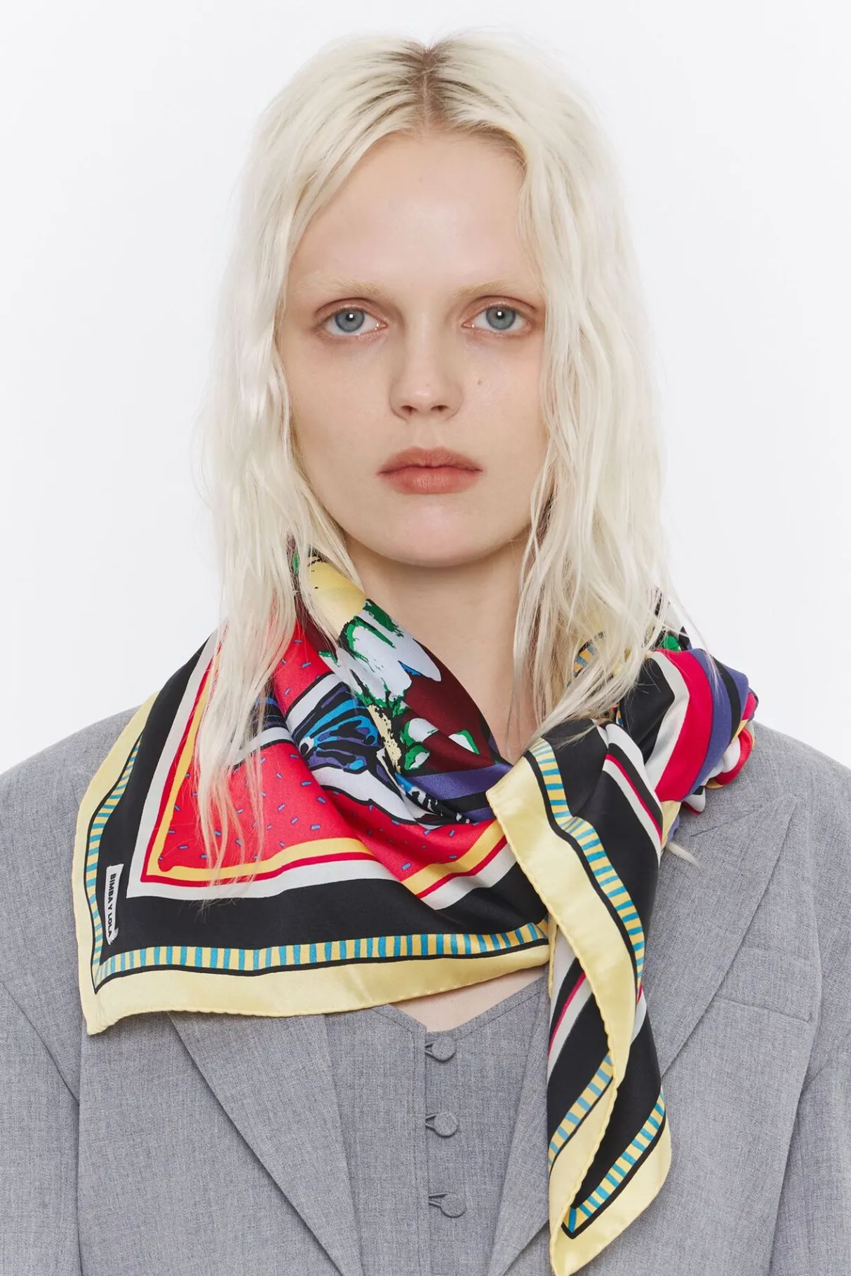 Mujer BIMBA Y LOLA Pañuelos<Panuelo Peines Vintage Frambuesa