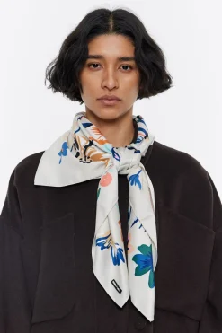 Mujer BIMBA Y LOLA Pañuelos<Panuelo Ramo De Flores Blanco