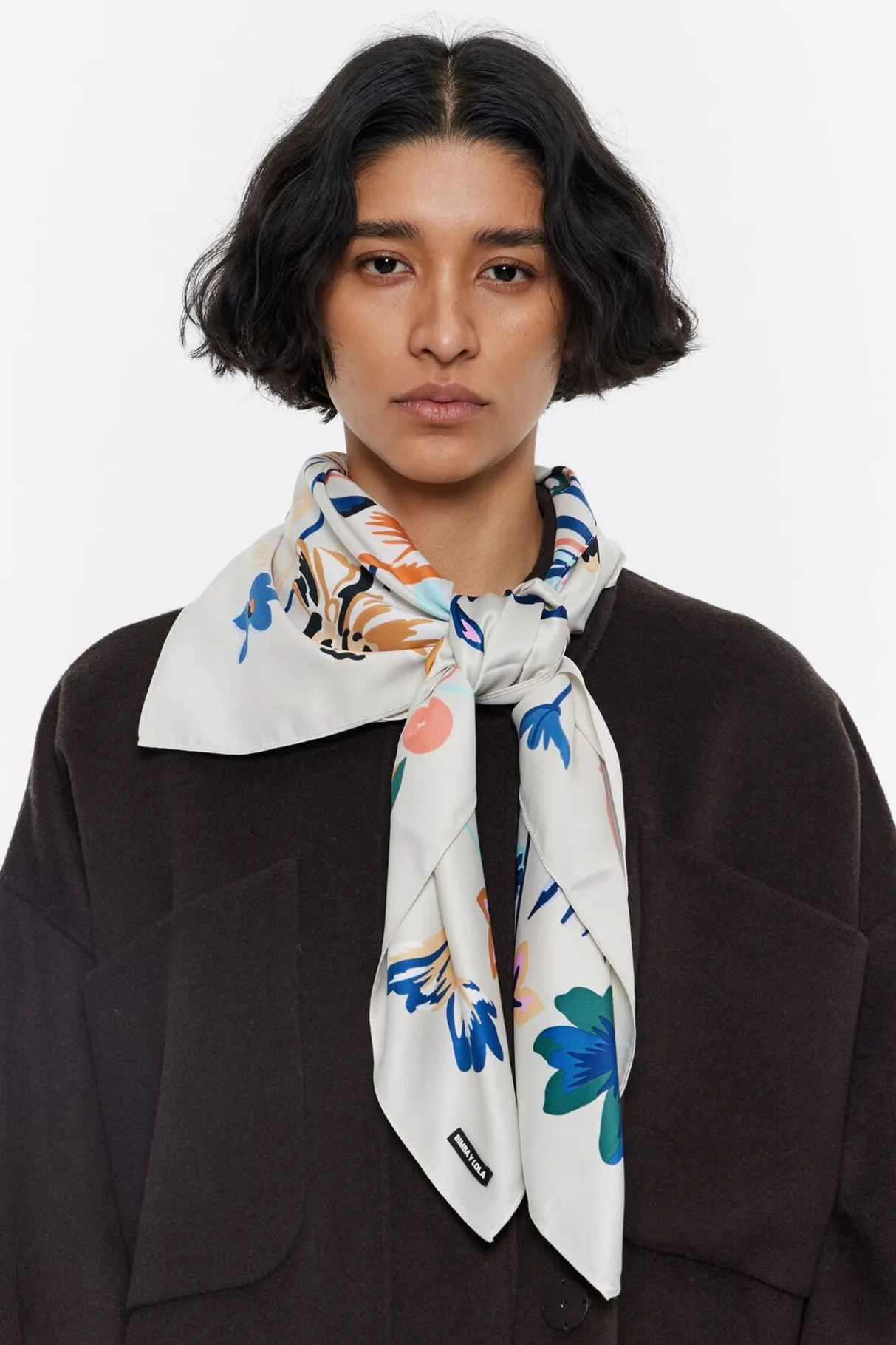 Mujer BIMBA Y LOLA Pañuelos<Panuelo Ramo De Flores Blanco