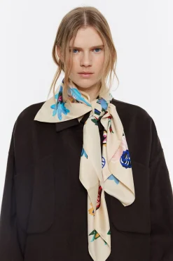 Mujer BIMBA Y LOLA Pañuelos<Panuelo Ramo De Flores Vainilla