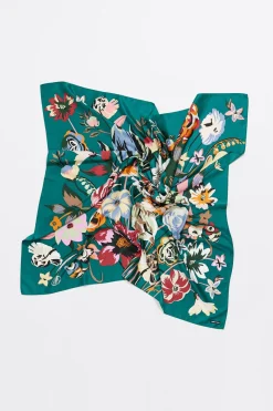 Mujer BIMBA Y LOLA Pañuelos<Panuelo Ramo De Flores Verde