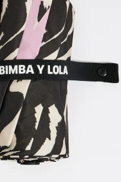 Mujer BIMBA Y LOLA Paraguas<Paraguas Print Tiger Liquid Negro