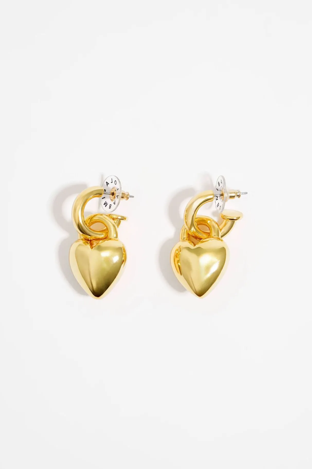 Mujer BIMBA Y LOLA Pendientes<Pendiente Aro Corazon Metal Dorado