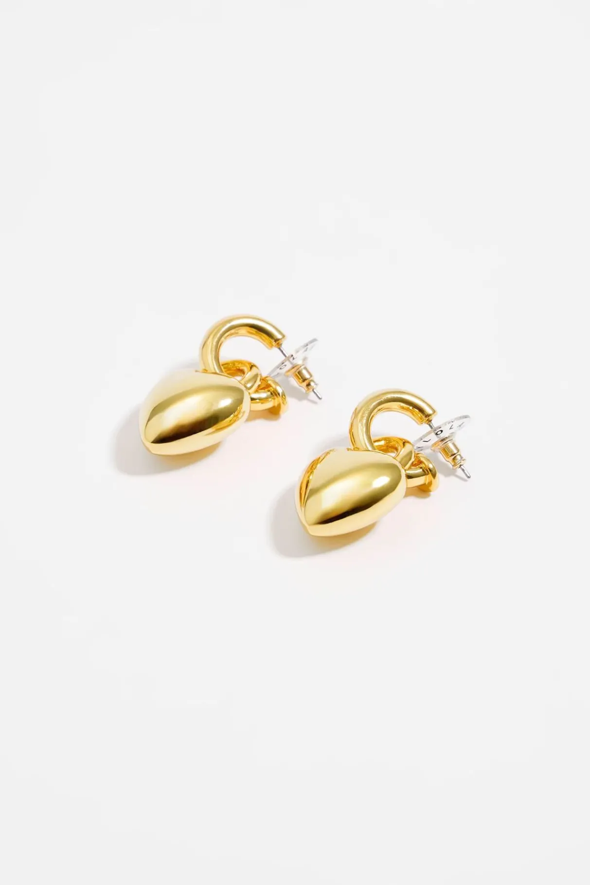 Mujer BIMBA Y LOLA Pendientes<Pendiente Aro Corazon Metal Dorado