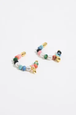 Mujer BIMBA Y LOLA Pendientes<Pendientes Aro Caracolas, Perlas Y Piedras Multicolores
