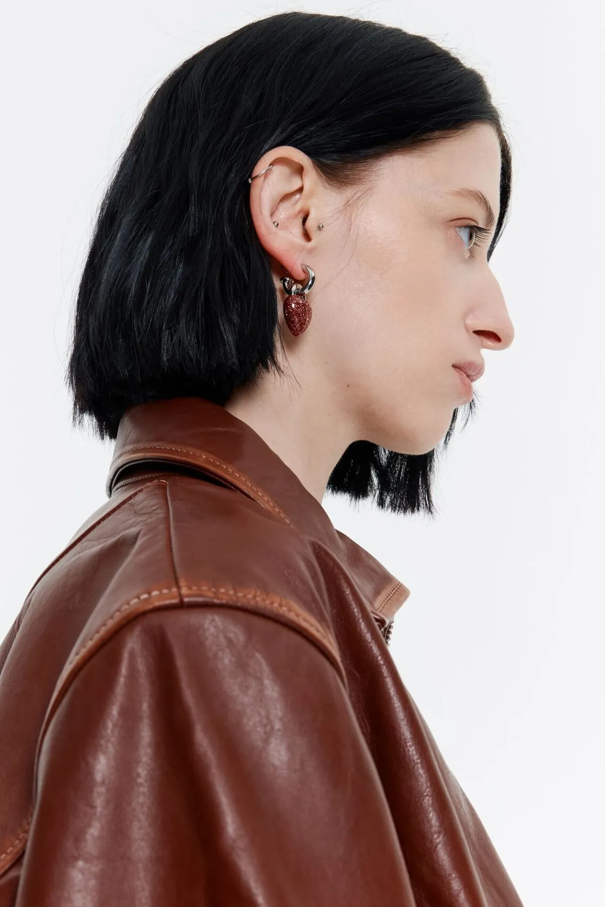 Mujer BIMBA Y LOLA Pendientes<Pendientes Aro Corazon Glitter Rosa