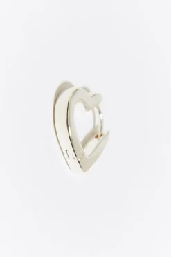 Mujer BIMBA Y LOLA Pendientes<Pendientes Aro Corazon Plateados