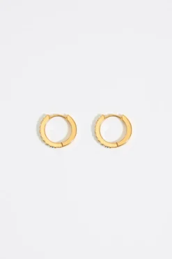 Mujer BIMBA Y LOLA Pendientes<Pendientes Aro Cristales Fume Dorados