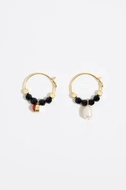 Mujer BIMBA Y LOLA Pendientes<Pendientes Aro Dorado Cristales Y Piedra