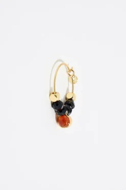 Mujer BIMBA Y LOLA Pendientes<Pendientes Aro Dorado Cristales Y Piedra