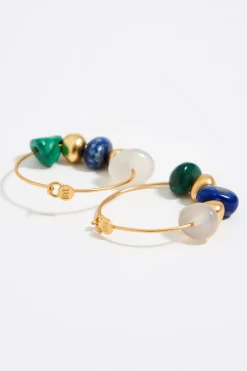 Mujer BIMBA Y LOLA Pendientes<Pendientes Aro Dorado Mate Piedras