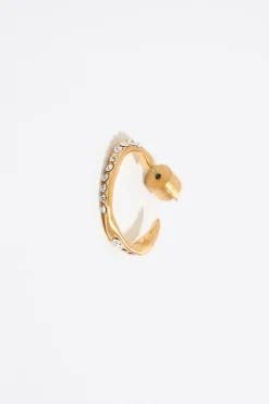 Mujer BIMBA Y LOLA Pendientes<Pendientes Aro Dorado Mate Y Cristales